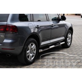 Защита порогов - трубы для Touareg.